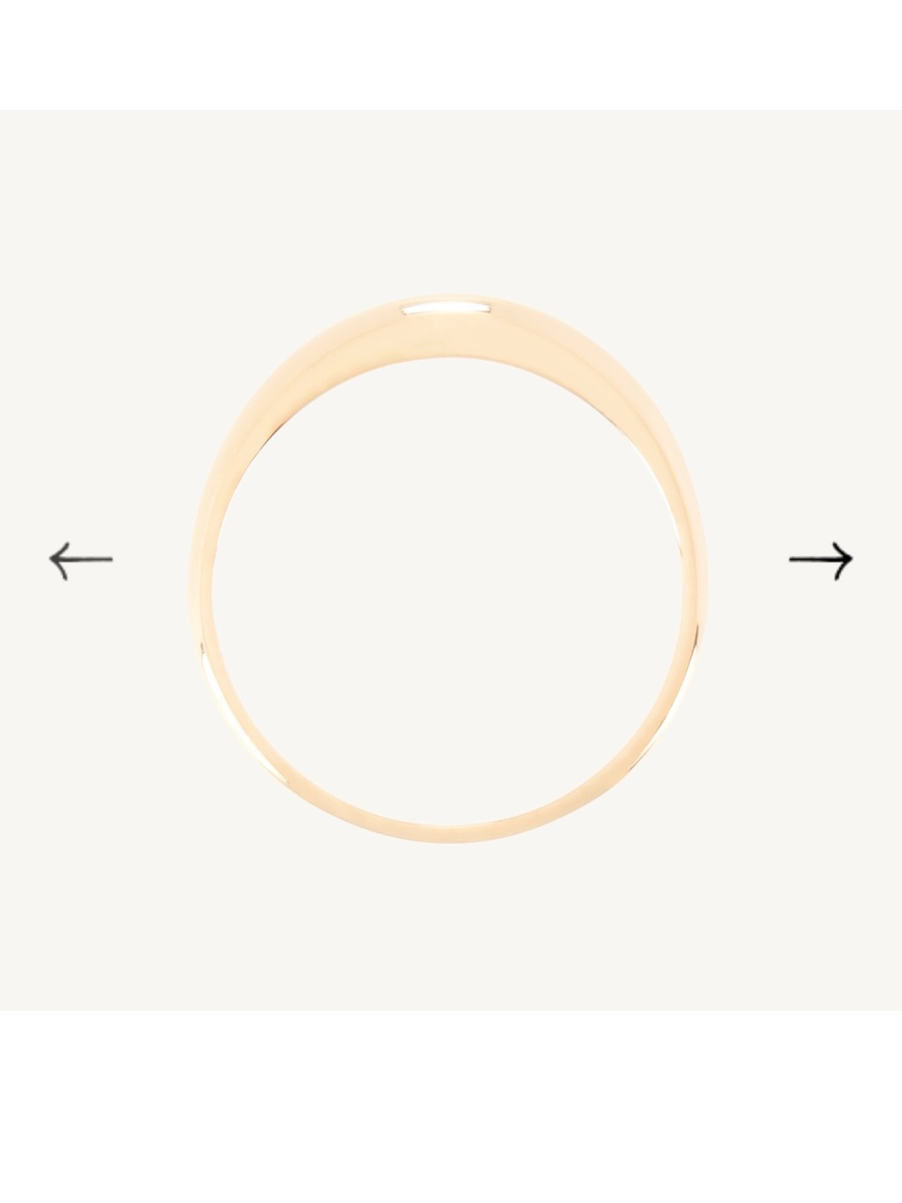 Catbird Petite Coupe Gold Dome Ring - Picture 7 of 8